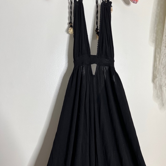 Free People Endless Summer Look Into the Sun Cutouts Maxi Dress Black - Picture 5 of 9